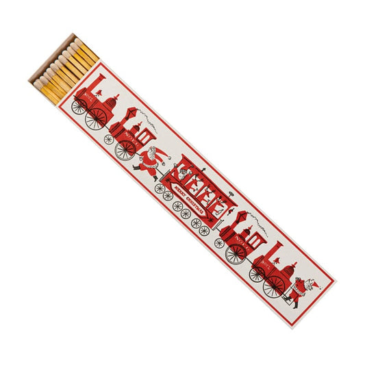 Extralange DESIGN-Streichhölzer SANTA TRAIN