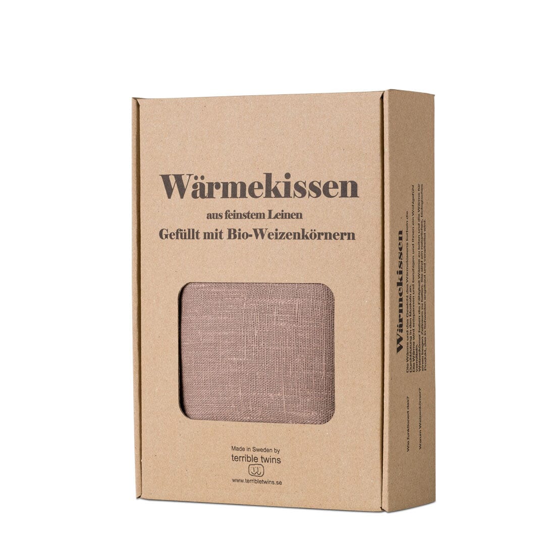 Leinen-WÄRMEKISSEN mit Lavendel